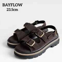 BAYFLOW サンダル ダークブラウン 23.5cm 厚底 ゴールド金具のサムネイル