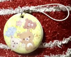 리락쿠마 丸型ストラップ キーホルダー