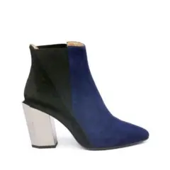 UNITED NUDE ネイビー ブラック サイドゴアブーツ