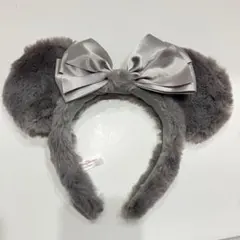 東京ディズニーリゾート　ミニー　グレー ファー　ミニー　カチューシャ