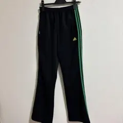 adidas ジャージパンツ 黒/緑