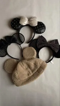 ミッキー耳カチューシャ 4点セット