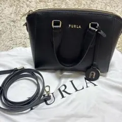 FURLA SIRI サッチェルバッグ（2WAYショルダーバッグ）ブラック - メルカリ
