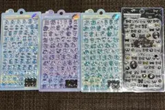 ボンボンドロップシールうるちゅるシール　えいもじひらがな　4枚セット