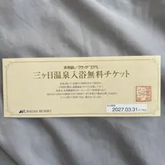 三ヶ日温泉入浴無料チケットのサムネイル