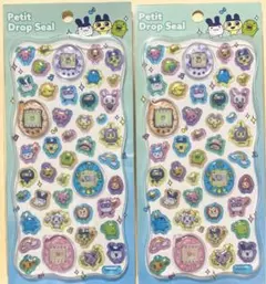 正規品　たまごっち プチドロップシール 2枚　セット　みみっち　まめっち　新品
