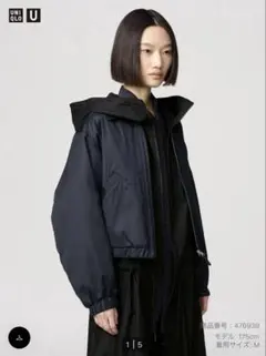 完売品 UNIQLO U ジップアップショートブルゾン オンライン限定XXL