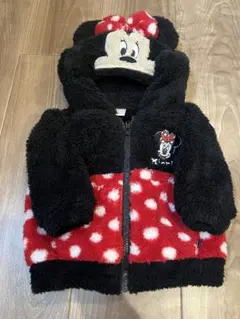 futafuta ディズニー ミニー なりきりボアパーカー80cm