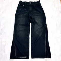 希少】フラップデニムパンツ black Lサイズ nugu ici - メルカリ