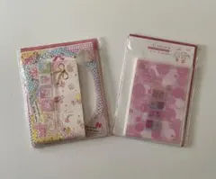 【平成レトロ】レターセット2点（未使用とほぼ未使用）シール付き カミオジャパン