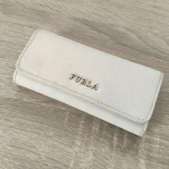 FURLA キーケース キャンバス ホワイト