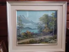 ◆ 田代彪　「奥日光」　油彩　F8号　院展研究会員　師:堅山南風 　◆