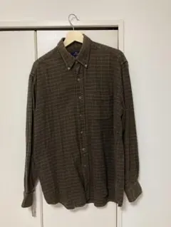 BROOKS BROTHERSチェック柄ネルシャツ オリーブグリーン