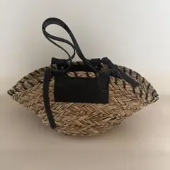 組曲　レザーカゴバッグ　黒