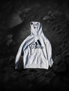 h*5様 adidas アディダス 2L ジャージ素材 ジップアップ　グレー