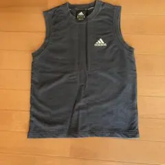 adidas ノースリーブタンクトップ 128 ネイビー