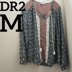 青 ブラウス レディース