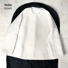 試着のみ美品23年NOBLEスプリングコートトリプルクロスCネックショートコート Noble（ノーブル）の「《追加》トリプルクロスCネックショートコート