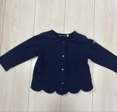 美品 BeBe カーディガン 80cm ネイビー 長袖 フォーマル 女の子