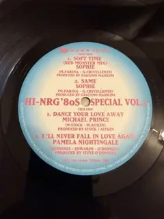 HI-NRG '80s SPECIAL VOL.1 アナログレコード HI-NRG '80s SPECIAL VOL.1 アナログレコード - メルカリ