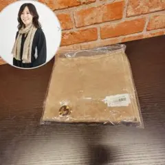 ミラ・ショーン シルクカシミヤ ロゴジャガード ストール