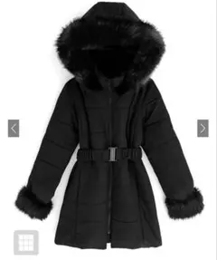 GRL ベルト付きファーダウンコート [kd13]