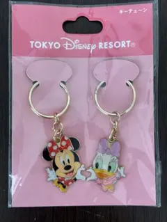 ディズニー ミニーマウス デイジーダック キーチェーン2個セット