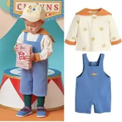 【2点セット】メリーゴーランドトップス&オーバーオール