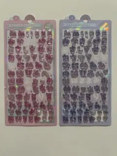 ボンボンドロップシール　ひらがな　2色