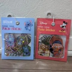 スティッチ・ミッキー フレークシール
