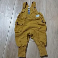 オーバーオール 80cm マスタード