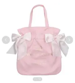 Maison de FLEUR シャイニーダブルリボントートバッグ