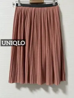 プ*n様 k0518 UNIQLO ひざ丈プリーツスカート ピンク