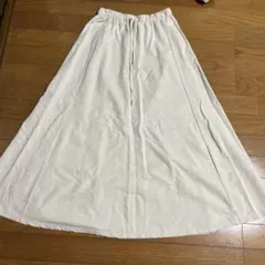 pink adobe アイボリー フレアスカート M