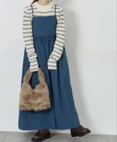 ehka sopo 前後2WAYキャミワンピース　ブルー