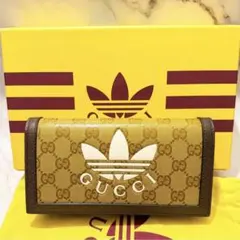 グッチ アディダス 財布 ホワイト チェーンなし - メルカリ