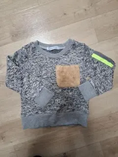 Donkey Jossy 裏起毛トレーナー 110サイズ 胸ポケット付き