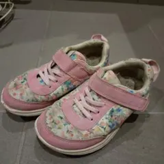 花柄ピンクスニーカー イフミー　19