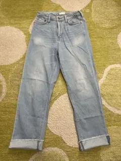 earth music and ecology ハイウエストワイドデニムパンツ