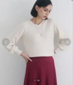 新品☆ ANAYI モヘヤスパンコール天竺　プルオーバー/セオリー、23区、ロペ