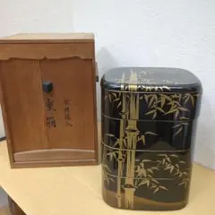 骨董　重箱　笹　竹　漆器　蒔絵梨地　4段重　角重箱　木製　木箱　茶道具 骨董 重箱 笹 竹 漆器 蒔絵梨地 4段重 角重箱 木製 木箱 茶道具 - メルカリ