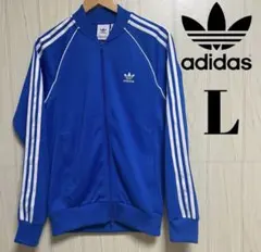 【海外限定】adidas トレフォイルロゴ　アディダス　トラックジャケット　Lのサムネイル