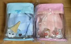 モフサンド mofusand 巾着つきショルダーバッグ 2種セット