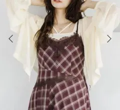 mysty woman楊柳シアーzipパーカー エクリュのサムネイル