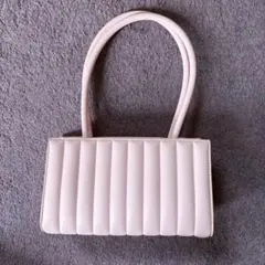 Charles&Keith プリーツド ダブルハンドルトートバッグ