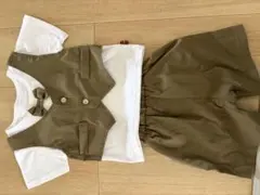 【美品】キッズ セットアップ 男の子 Sサイズ ベスト 蝶ネクタイ