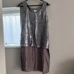 BALLSEY ノースリーブ　ラメコンビワンピース トゥモローランド