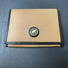 ハンティングワールド　名刺入れ　カードケース　ベージュ×ブラックのサムネイル
