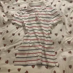 TOMMY HILFIGER ボーダー ポロシャツ 半袖 Sサイズのサムネイル