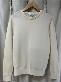 ユニクロ メリノクルーネックセーター l